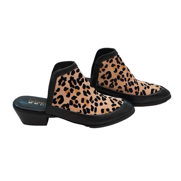 Lularoe Mob Wife Bratz Leopard Print Pointed Toe Slip On Mules Size 8B - Picture 2 of 7